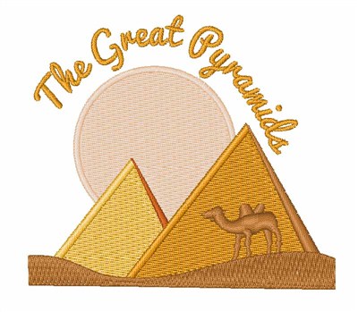 Great Pyramids Machine Embroidery Design