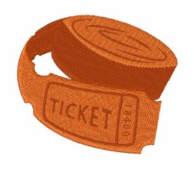Picture of Admission Ticket Machine Embroidery Design