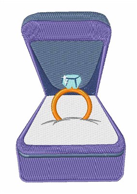 Engagement Ring Machine Embroidery Design