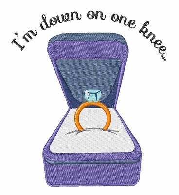 Down On One Knee Machine Embroidery Design