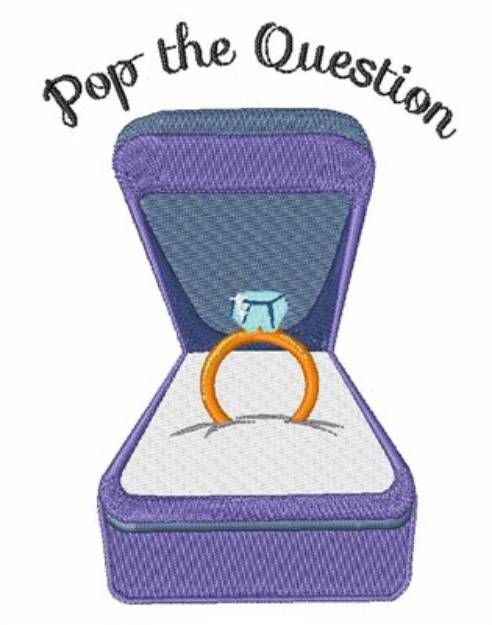 Picture of Pop The Question Machine Embroidery Design