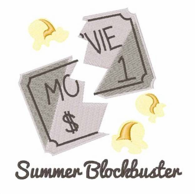 Picture of Summer Blockbuster Machine Embroidery Design