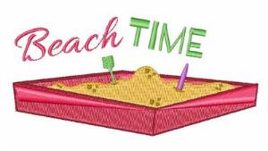 Picture of Beach Time Machine Embroidery Design