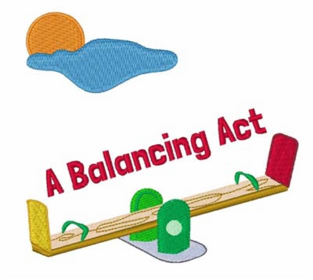 Picture of Balancing Act Machine Embroidery Design