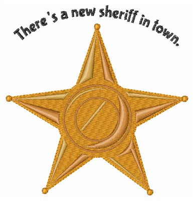 New Sheriff Machine Embroidery Design