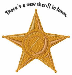 Picture of New Sheriff Machine Embroidery Design