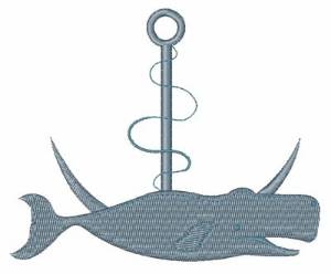 Picture of Whale & Anchor Machine Embroidery Design