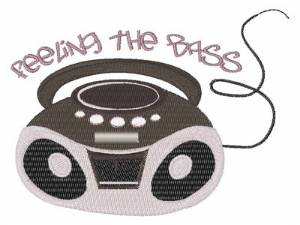 Picture of Feeling The Bass Machine Embroidery Design