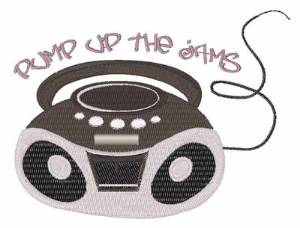 Picture of Pump Up Jams Machine Embroidery Design