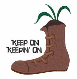 Picture of Keep On Machine Embroidery Design