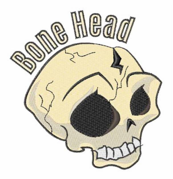 Picture of Bone Head Machine Embroidery Design
