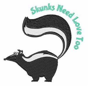 Picture of Skunks Need Love Machine Embroidery Design