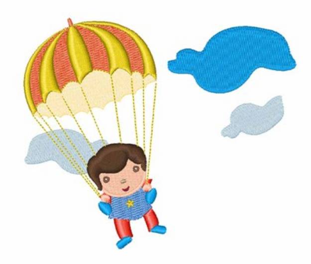Picture of Parachute Kid Machine Embroidery Design