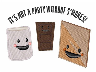 Smores Party Machine Embroidery Design
