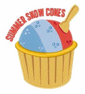 Picture of Summer Snow Cones Machine Embroidery Design