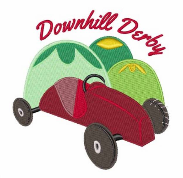 Picture of Downhill Derby Machine Embroidery Design