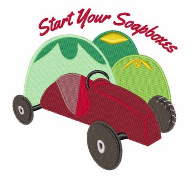 Picture of Start Your Soapbox Machine Embroidery Design