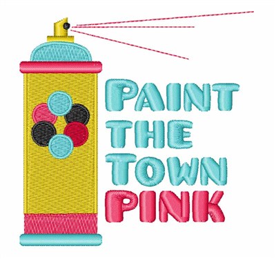 Paint The Town Machine Embroidery Design