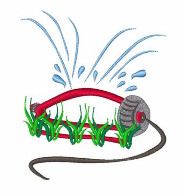Picture of Lawn Sprinkler Machine Embroidery Design