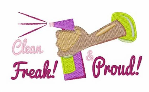 Picture of Clean Freak Machine Embroidery Design
