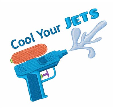 Cool Your Jets Machine Embroidery Design
