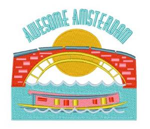 Picture of Awesome Amsterdam Machine Embroidery Design