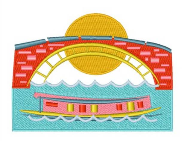 Picture of Amsterdam Canal Machine Embroidery Design