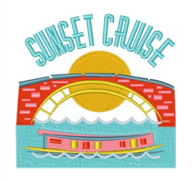 Picture of Sunset Cruise Machine Embroidery Design