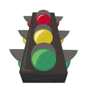 Picture of Stop Light Machine Embroidery Design
