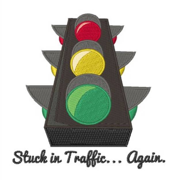 Picture of Stuck In Traffic Machine Embroidery Design