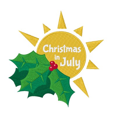 Christmas In July Machine Embroidery Design