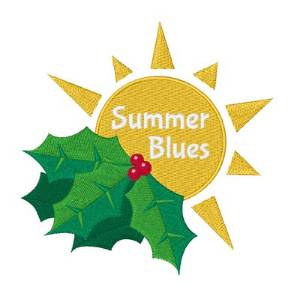 Picture of Summer Blues Machine Embroidery Design