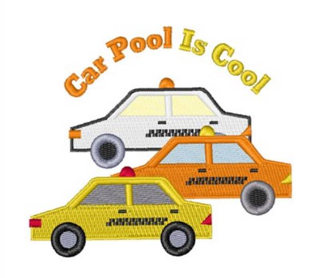 Picture of Car Pool Machine Embroidery Design