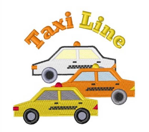 Picture of Taxi Line Machine Embroidery Design