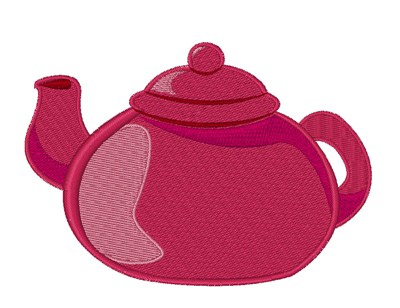 Tea Pot Machine Embroidery Design