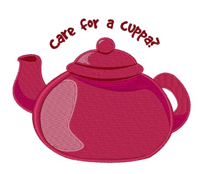Care For Cuppa Machine Embroidery Design