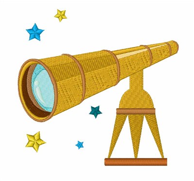 Telescope Machine Embroidery Design