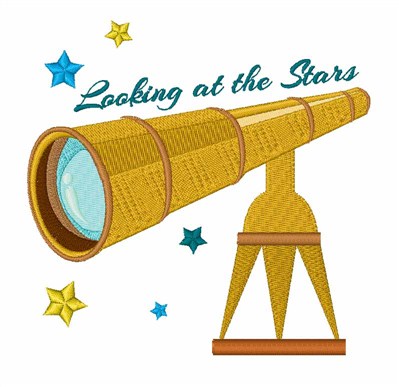 Looking At Stars Machine Embroidery Design