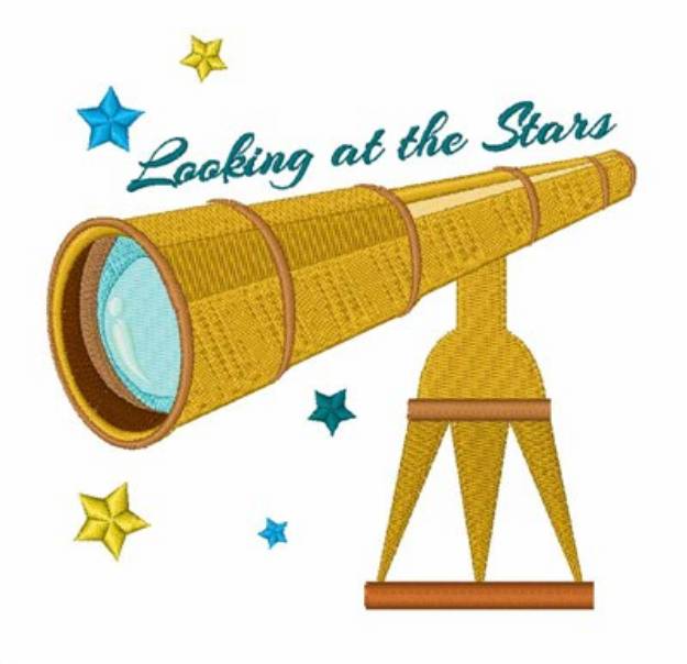 Picture of Looking At Stars Machine Embroidery Design