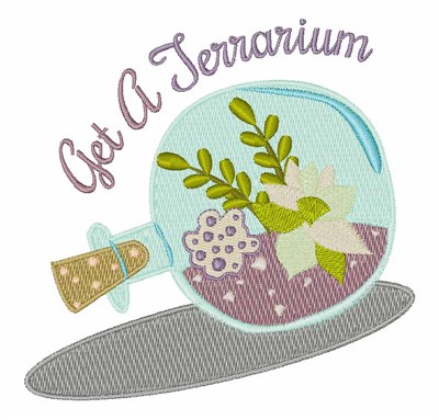 Get A Terrarium Machine Embroidery Design