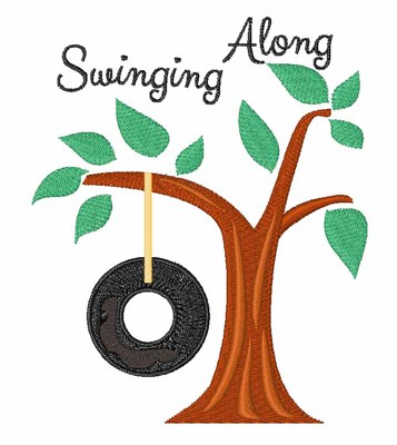 Swinging Along Machine Embroidery Design