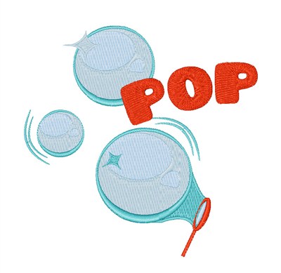 Pop Bubbles Machine Embroidery Design