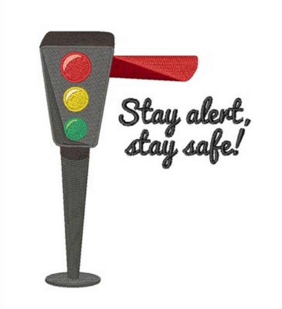 Picture of Stay Alert Machine Embroidery Design