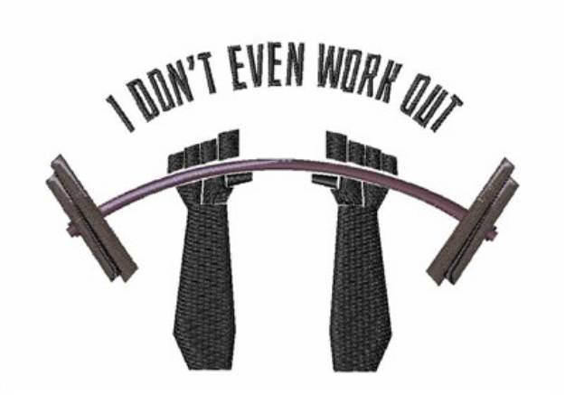 Picture of Work Out Machine Embroidery Design
