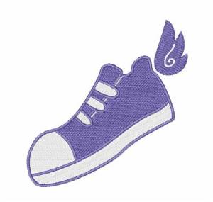 Picture of Winged Shoe Machine Embroidery Design
