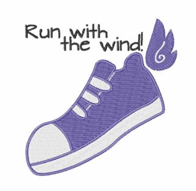 Picture of Run With Wind Machine Embroidery Design