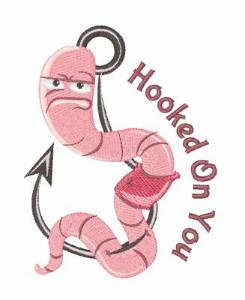 Picture of Hooked On You Machine Embroidery Design