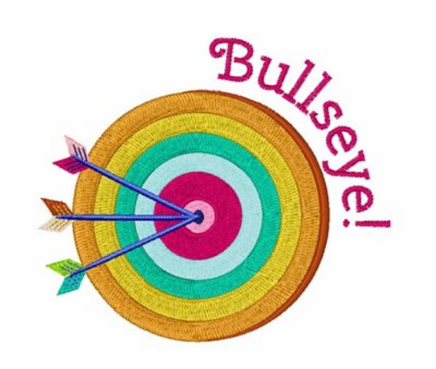 Picture of Bullseye Machine Embroidery Design