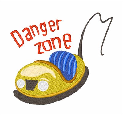 Danger Zone Machine Embroidery Design