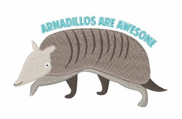 Picture of Awesome Armadillos Machine Embroidery Design